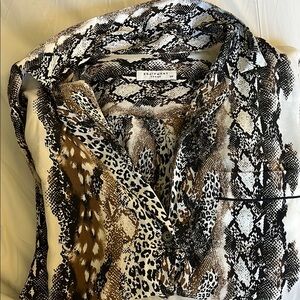Equipment Snake Print Blouse